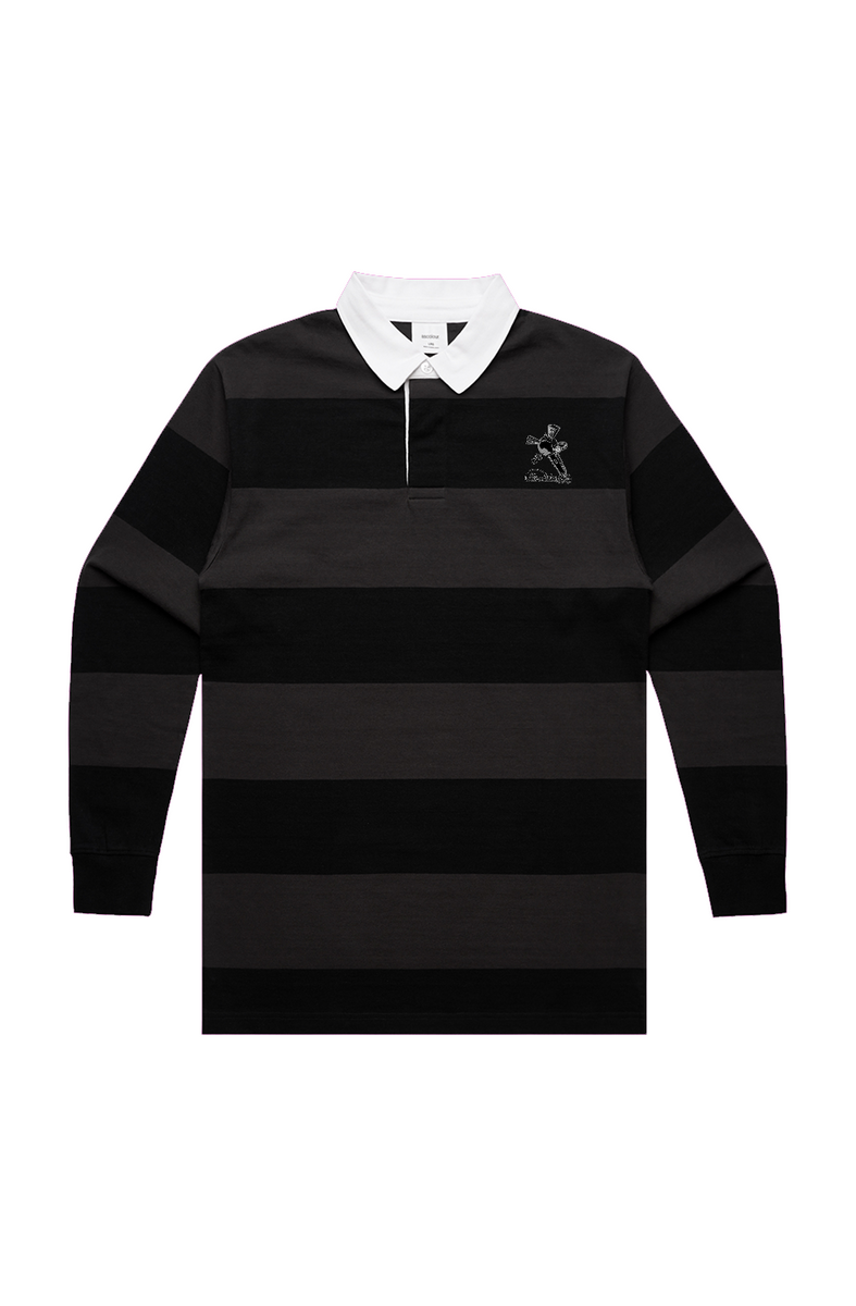 Microphone Globe Black/Coal Rugby Stripe Shirt – MicAnizeMi