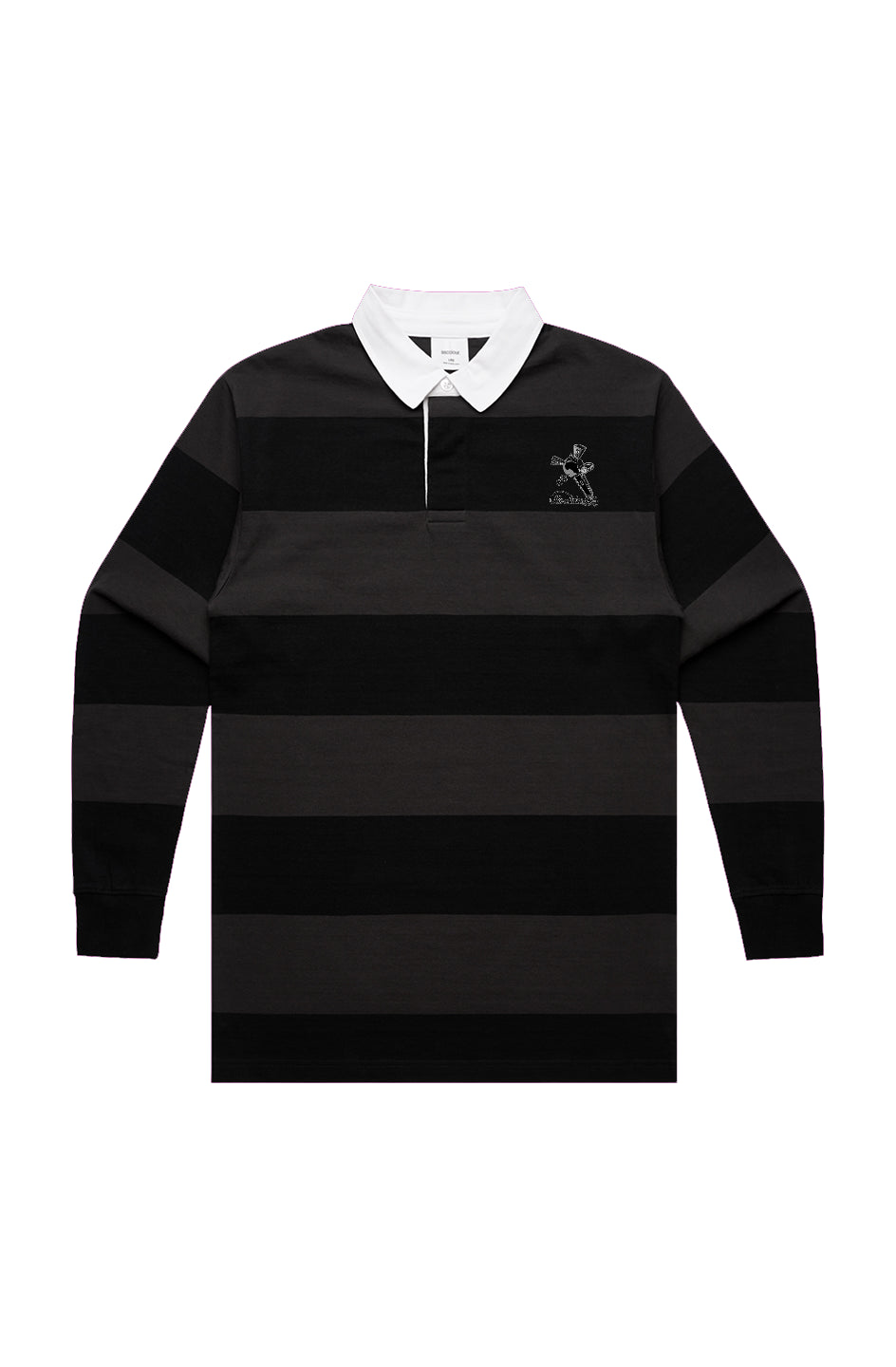 Black/Coal Rugby Stripe Jersey