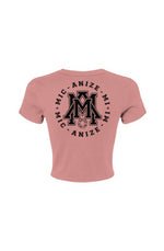 Microphone Globe Crop Tee