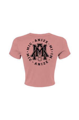 Microphone Globe Crop Tee