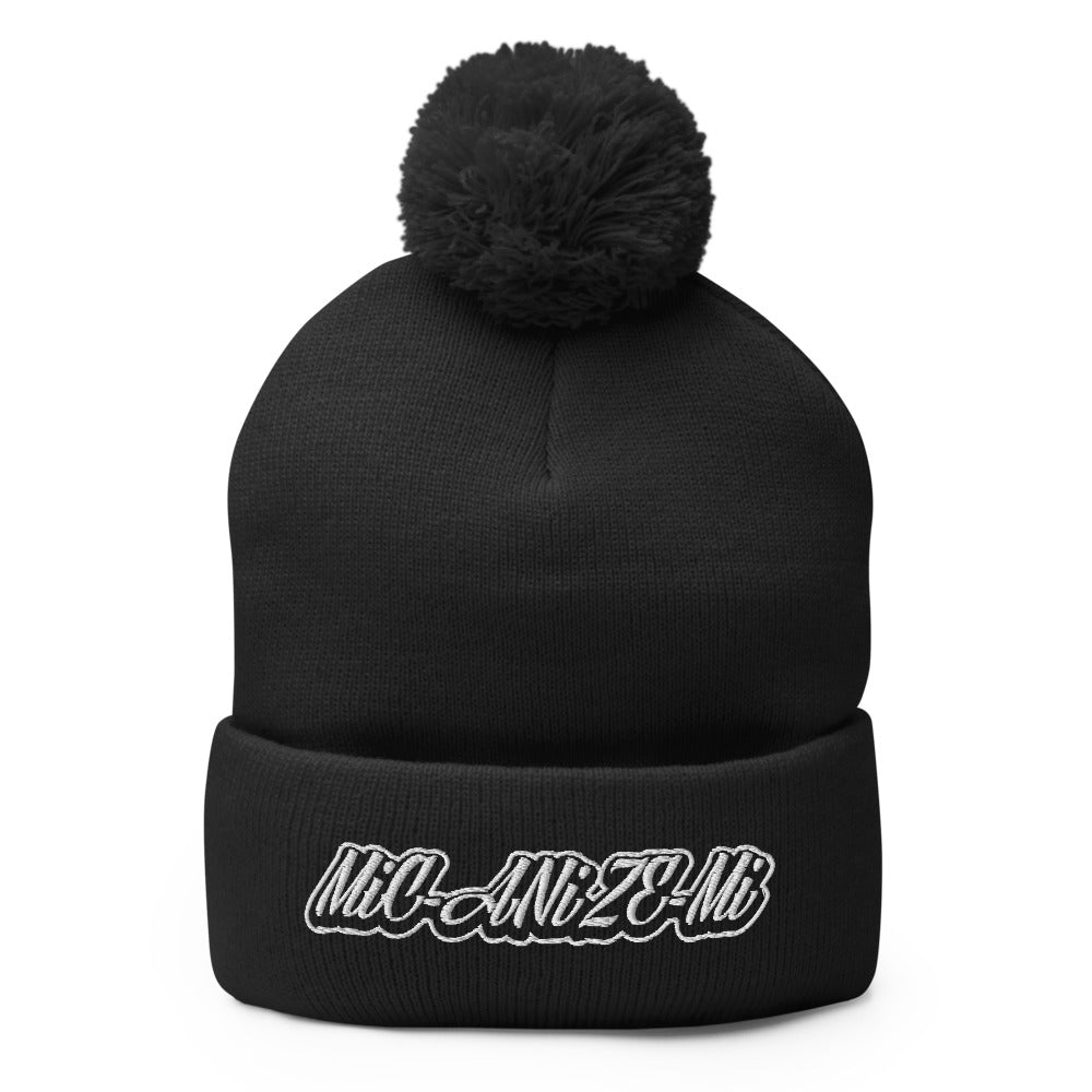 Mic-Anize-Mi Pom-Pom Beanie