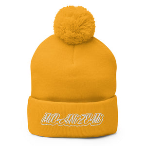 Mic-Anize-Mi Pom-Pom Beanie